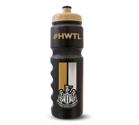 Hy-Pro Officially Licensed Newcastle United F.C. Plastic Bottle - 750ml, Water bottle, 0.75L, Reuseable, Retractable Nozzle, Lightweight, Sports Bottle, BPA Free