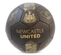 Hy-Pro Officially Licensed Newcastle United F.C. Signature Football - Phantom, Size 5, NUFC, Training, Match, Merchandise, Collectible For Kids and Adults
