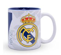 Hy-Pro Officially Licensed Real Madrid CF Mug - 11oz, Ceramic, Dishwasher Safe, Microwave Safe Cup for Hot Drinks, Tea & Coffee, Real Madrid Merchandise, Football Gift Idea for Kids & Adults