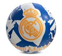 Hy-Pro Officially Licensed Real Madrid CF Play Ball, 9 Inch, Flyaway, Real Madrid Merchandise, Great Football Gift Idea, Ideal For Kids, Soft Ball, Indoor & Outdoor