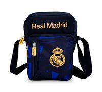 Hy-Pro Officially Licensed Real Madrid CF Side Bag - Lightweight, Real Madrid Merchandise, Real Madrid Crest and Colours, For Kids and Adults, Great Football Gift Idea