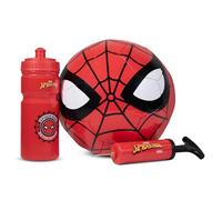 Hy-Pro Officially Licensed Spiderman Football Gift Set - Football Gifts for Boys with Size 3 Ball, Pump & Water Bottle - Complete Sports Kit for Kids with Marvel Design