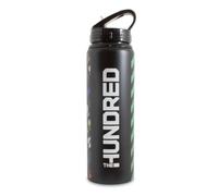 Hy-Pro Officially Licensed The Hundred Aluminium Water Bottle - 750ml, Reusable, Integrated Folding Straw, Leakproof, Lightweight, BPA Free, Cricket