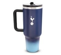 Hy-Pro Officially Licensed Tottenham Hotspur 40oz/1.18 L Thermal Flask & Handle - Metal Water Bottle with Straw, Portable Water Bottle for Sports & Daily Use - Stainless Steel Design