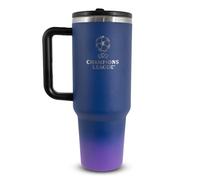 Hy-Pro Officially Licensed UCL 40oz/1.18 L Thermal Flask & Handle - Metal Water Bottle with Straw, Portable Water Bottle for Sports & Daily Use - Stainless Steel Design