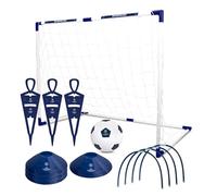 Hy-Pro Officially Licensed UEFA Champions League Football Free Kick Set - Goal Training Set, 4ft x 3ft Mini Goal - With 3 Mannequin Defenders, 6 Passing Arcs, 4 Cones, Ground Pegs & PVC Ball