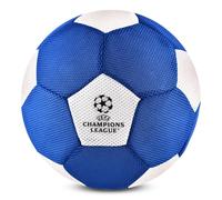 Hy-Pro Officially Licensed UEFA Champions League Giant 14in Mesh Ball - Soft & Bouncy Lightweight Multi-Sport Ball for Indoor and Outdoor Football Games - With Logo and Tournament Colours