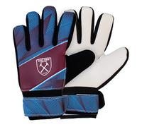 Hy-Pro Officially Licensed West Ham FC Goalkeeper Gloves - Junior, Fuse Design, Goalie, with Strong Palm Girp for High Performance, Boys and Girls