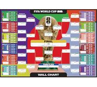 Hy-Pro Officially Licensed World Cup Wall Chart 2026 - A1 Size Football Wall Art with Teams, Fixtures & Tournament Progress Tracker - Match Planner for Fans, Home & Office Display