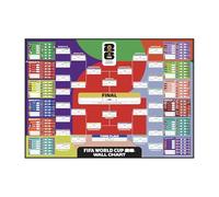 Hy-Pro Officially Licensed World Cup Wall Chart 2026 - A2 Size Football Wall Art with Teams, Fixtures & Tournament Progress Tracker - Match Planner for Fans, Home & Office Display
