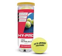Hy-Pro Padel Balls - Pack of 3, High Visibility, Durable Padel Ball, Ideal for Training and Tournaments,