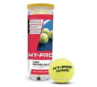 Hy-Pro Padel Balls - Pack of 3, High Visibility, Durable Padel Ball, Ideal for Training and Tournaments,