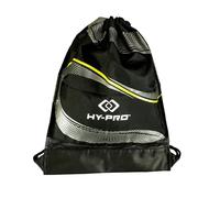 Hy-Pro Performance Black Drawstring Backpack Gym Bag Sack | Ideal For Sports Football Gym Travel