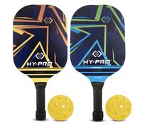 Hy-Pro Pickleball Set - 2 Paddels, 2 Ball, Carry Bag Hy-pro Multicolor