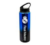 Hy-Pro Officially Licensed Real Madrid CF 750ml Aluminium UV Bottle | Integrated Folding Straw, Neochrome Finish, Leakproof, Lightweight, BPA Free