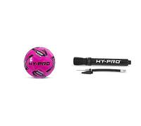Hy-Pro Reflex 2.0 Football Soccer Ball - Orange - Size 5 Fast Dual Action Portable Pump