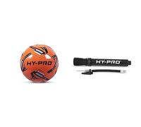 Hy-Pro Reflex 2.0 Football Soccer Ball - Orange - Size 5 Fast Dual Action Portable Pump