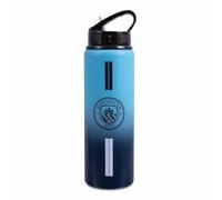 Manchester City F.C. Team Merchandise 750ml Aluminium Fade Bottle, Blue