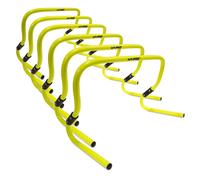 Hy-Pro Training Hurdles with Carry Handle Adjustable Height Yellow 6pk