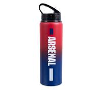 Arsenal F.C. Team Merchandise 750ml Aluminium Fade Bottle, White, One Size