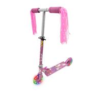 Hy-Pro Zinc Two Wheeled Folding Light Up Explorer Scooter - Unicorn with Tassels in Pink Hy-pro Pink