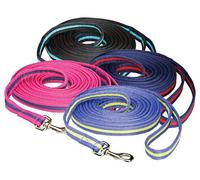 Hy Soft Webbing Lunge Rein - Navy - 25 Foot