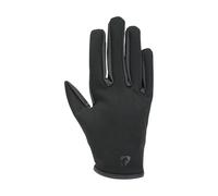 Hy Softshell Panels Riding Gloves in Black | Size: Medium Hy Black M