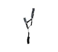 Hy Sport Active Head Collar and Lead Rope - Black - Full