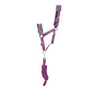Hy Sport Active Headcollar & Leadrope - HY Equestrian - Purple - Size: Cob