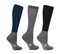 Hy Sport Active Riding Amethyst Purple and Smouldering Grey Socks - 4-8 Years