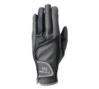 Hy Sport Active Riding Gloves - Black/Pencil Point Grey - Extra Small