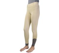 Hy Sport Active Young Rider Riding Tights - 5 - 6 Years · Beige and Midnight Navy