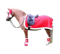 Hy Standard-Neck Santa Christmas Horse Exercise Sheet Red/white (4 3")