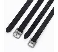 Hy Stirrup Leathers - Pre-Stitched Stirrup Leathers Black 56"