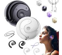 Hy-T26 X15 Pro Earphone Wireless Bluetooth,Coconut Ball Bluetooth Headphones,HY-T26 X15 Pro Wireless Bluetooth Earphones,Noise Canceling Sports Open 3D Stereo Hanging Bluetooth 5.4 Earphones (2Pcs E)