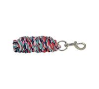 Hy Three Toned Lead Rope - White/Green/Navy/Red - 2m