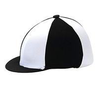 Hy Two Tone Lycra Cap Silks - Black/White