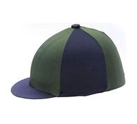 Hy Two Tone Lycra Cap Silks - Green/Navy