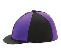 Hy Two Tone Lycra Cap Silks - Black/Purple