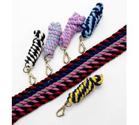 Hy Two Tone Twisted Lead Rope - Black/Fuschia - 2.2m