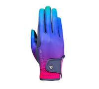 Hy Unisex Adult Ombre Riding Gloves Navy/vibrant Pink (S)