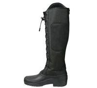 Hy Womens/ladies Mont Maudit Leather Long Riding Boots Black/grey (4 Uk)