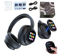 HY-X1 Pro AI Translation Headphones with Movable Touch Screen, Real-Time 115 Language Translator, Bluetooth 6.0 Wireless Earphones with Noise Cancellation for Travel Business