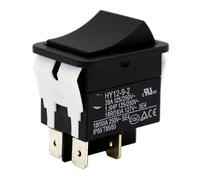 HY12-9-2 ON OFF Rocker Switch Pushbutton Switches for Welding Machine 4Pin 20A 125/250V, 2-Pack