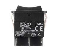 HY12-9-3 Industrial Pushbutton Switches Push Button Switch for Power Tools 6Pins On-Off-On, 2-Pack IDGTTLDF