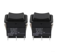 HY12-9-3 On Off On Rocker Switch 6 Pin 20A