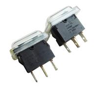HY17-XX Rocker Switch 2Pin 3 Pins 8/4A 125/250V Waterproof Pushbutton Switches, 2-Pack IDGTTLDF(3 Pins)