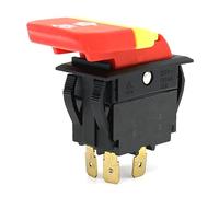 HY18 Pushbutton Switch ON OFF Push Button Switches for Wood Mechanical Power Tools with Lock 20/12A 125/250V 5E4 IDGTTLDF