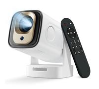 HY260PRO Mini Projector with FHD 1080P High Resolution and Supports 4K, 5G WiFi 6 +BT 5.4 with Android 11.0,Portable Design and Air Mouse Remote,Outdoor Home Cinema Video Projector for PC/Lap