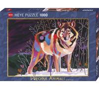 HY29939 - Heye Puzzles 1000 Pc - Night Wolf (Precious Animals)